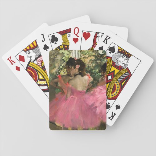 Edgar Degas _ Dancers in pink Poker Cards