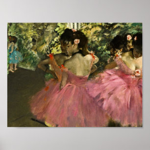 Edgar Degas - Dancers In Pink Poster