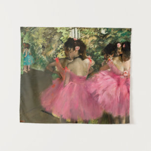 Edgar Degas - Dancers in pink Tapestry