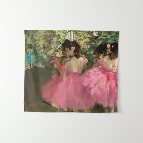 Edgar Degas _ Dancers in pink Tapestry