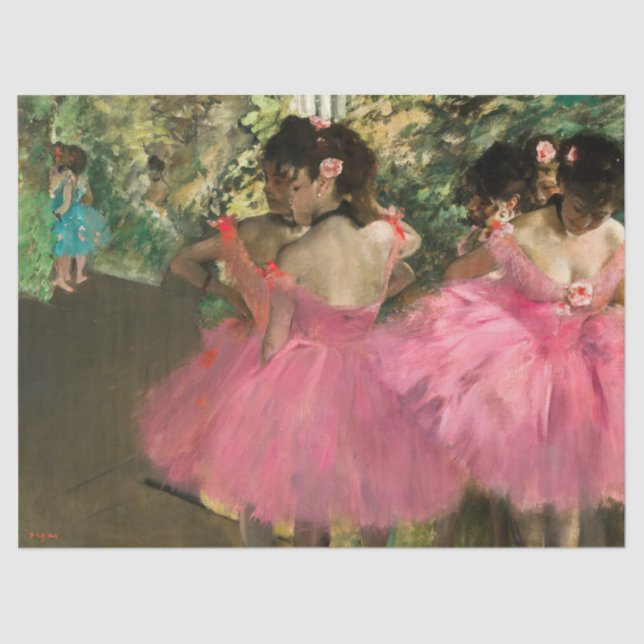 Edgar Degas - Dancers in pink Tissue Paper (Front)