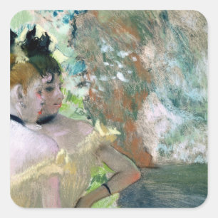 Edgar Degas Dancers in the Wings Square Sticker