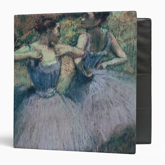 Edgar Degas | Dancers in Violet 3 Ring Binder (Front/Inside)