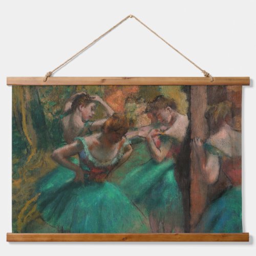 Edgar Degas _ Dancers Pink and Green Hanging Tapestry