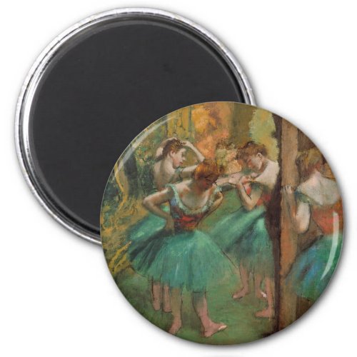 Edgar Degas Dancers Pink and Green Impressionist Magnet