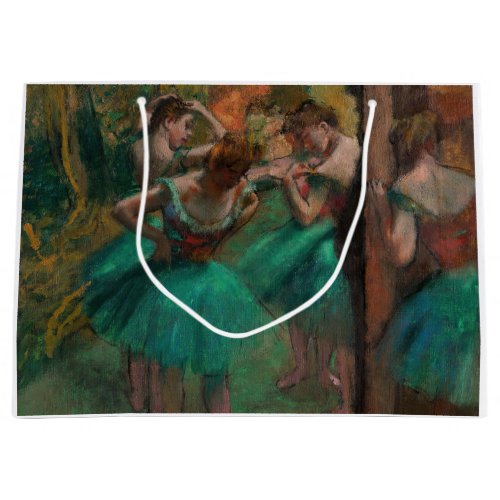 Edgar Degas _ Dancers Pink and Green Large Gift Bag