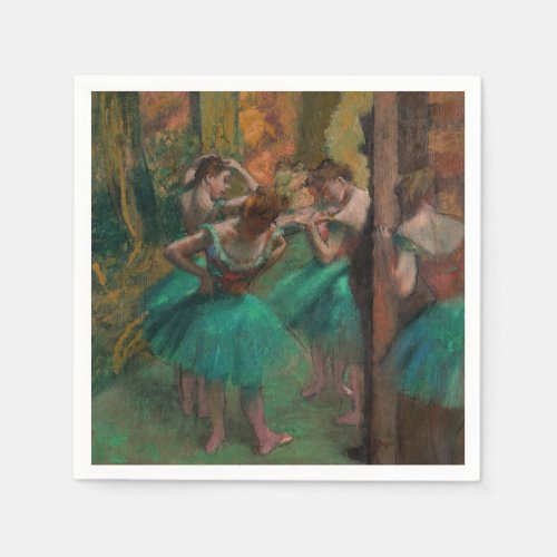 Edgar Degas _ Dancers Pink and Green Napkins