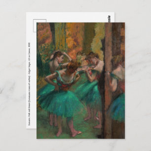 Edgar Degas - Dancers, Pink and Green Postcard
