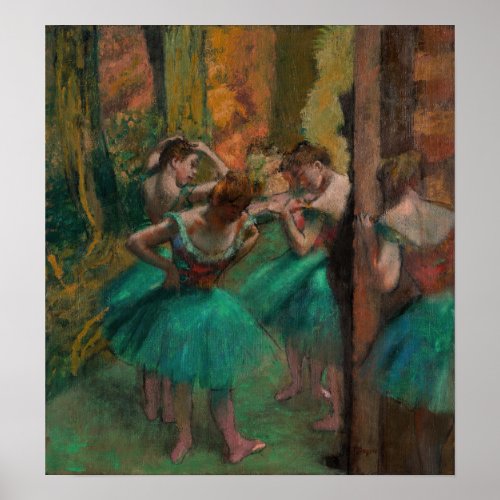 Edgar Degas _ Dancers Pink and Green Poster