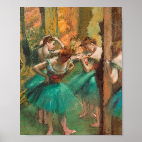 Edgar Degas _ Dancers Pink And Green Poster