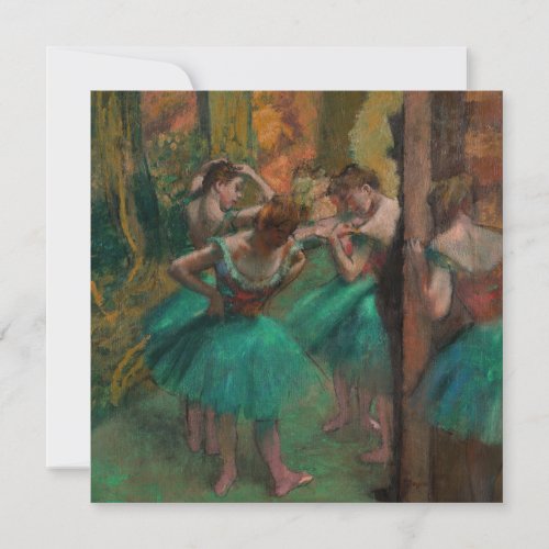 Edgar Degas _ Dancers Pink and Green Thank You Card