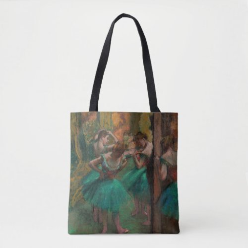 Edgar Degas _ Dancers Pink and Green Tote Bag