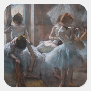 Edgar Degas - Dancers Square Sticker