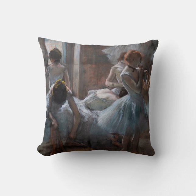 Edgar Degas - Dancers Throw Pillow (Front)