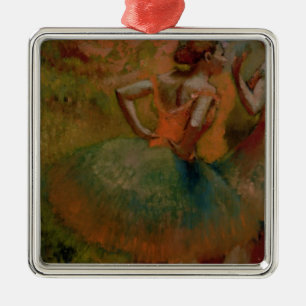 Edgar Degas Dancers Wearing Green Skirts Metal Ornament