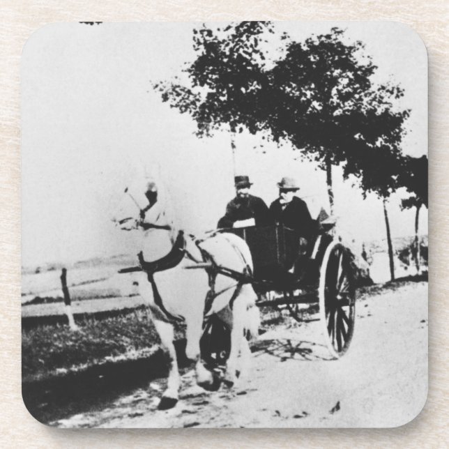 Edgar Degas | Edgar Degas and a friend Beverage Coaster (Front)