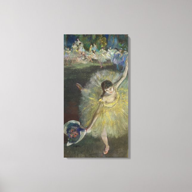 Edgar Degas | End of an Arabesque, 1877 Canvas Print (Front)