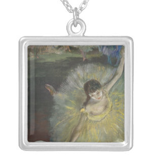 Edgar Degas   End of an Arabesque, 1877 Silver Plated Necklace