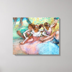 Edgar Degas - Four Ballerinas on Stage Canvas Print