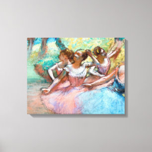Edgar Degas - Four Ballerinas on Stage Canvas Print