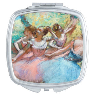 Edgar Degas - Four Ballerinas on Stage Compact Mirror