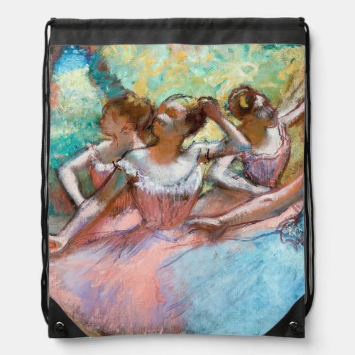 Edgar Degas _ Four Ballerinas on Stage Drawstring Bag