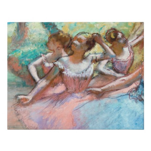 Edgar Degas _ Four Ballerinas on Stage Faux Canvas Print