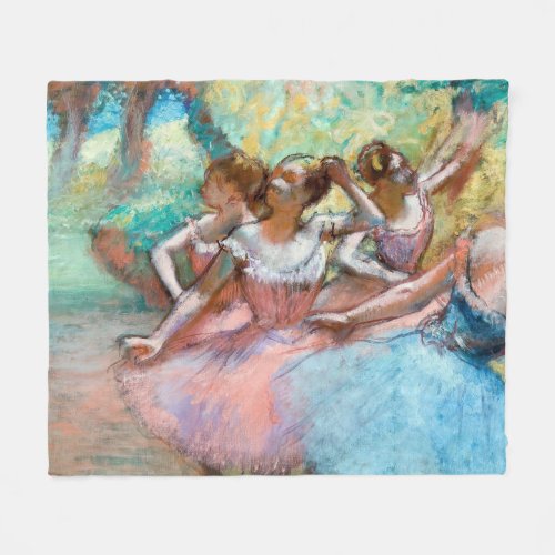 Edgar Degas _ Four Ballerinas on Stage Fleece Blanket
