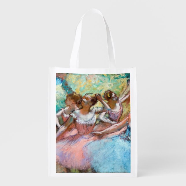 Edgar Degas - Four Ballerinas on Stage Grocery Bag (Front)