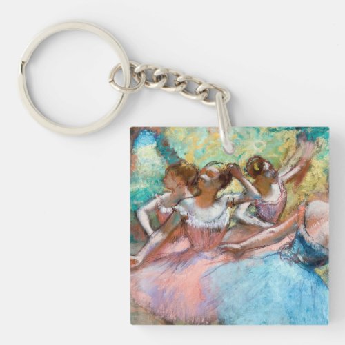 Edgar Degas _ Four Ballerinas on Stage Keychain