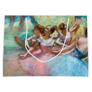 Edgar Degas - Four Ballerinas on Stage Large Gift Bag