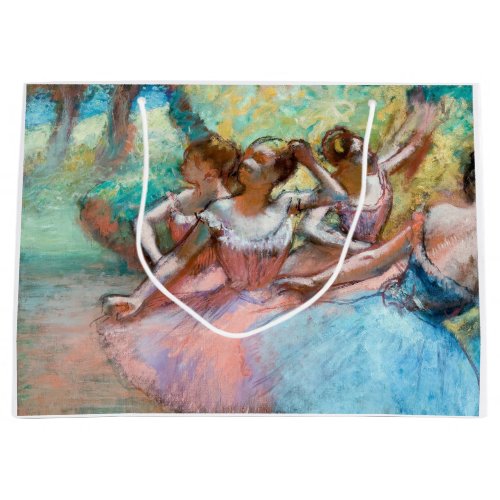 Edgar Degas _ Four Ballerinas on Stage Large Gift Bag