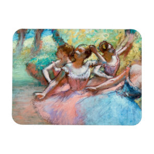 Edgar Degas - Four Ballerinas on Stage Magnet