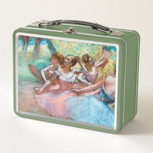 Edgar Degas _ Four Ballerinas on Stage Metal Lunch Box