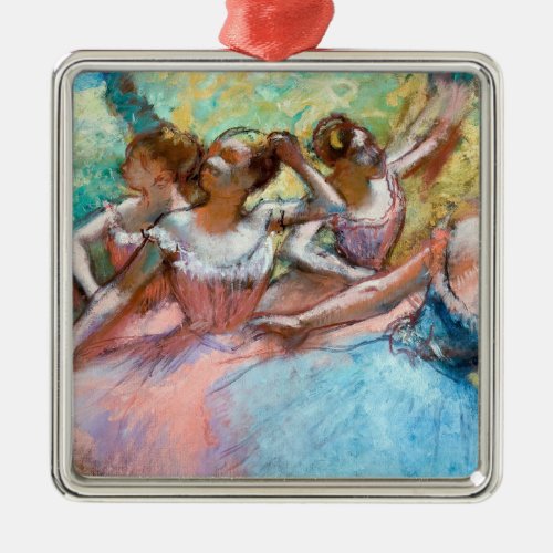 Edgar Degas _ Four Ballerinas on Stage Metal Ornament
