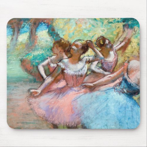 Edgar Degas _ Four Ballerinas on Stage Mouse Pad