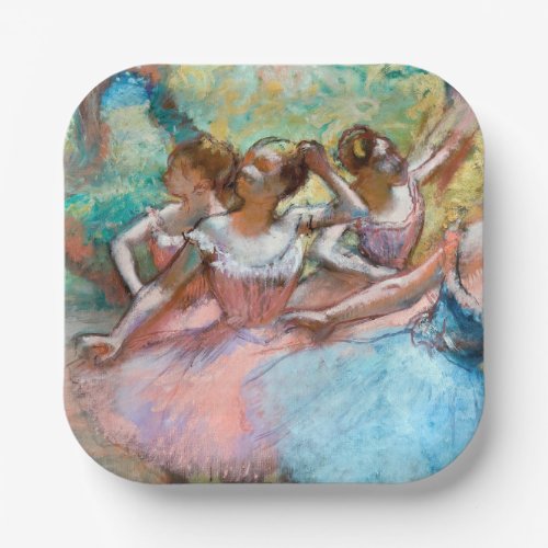 Edgar Degas _ Four Ballerinas on Stage Paper Plates