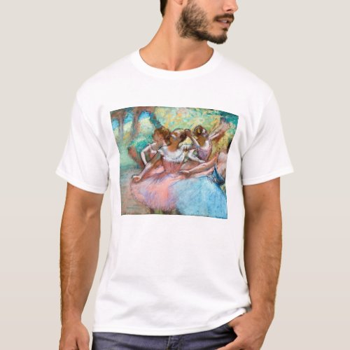 Edgar Degas _ Four Ballerinas on Stage T_Shirt