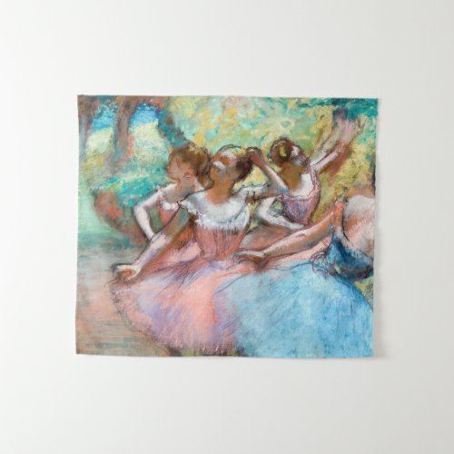 Edgar Degas _ Four Ballerinas on Stage Tapestry