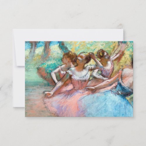 Edgar Degas _ Four Ballerinas on Stage Thank You Card