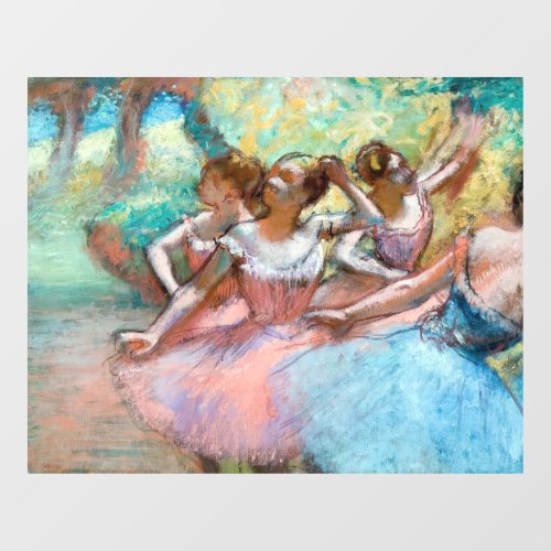 Edgar Degas _ Four Ballerinas on Stage Window Cling