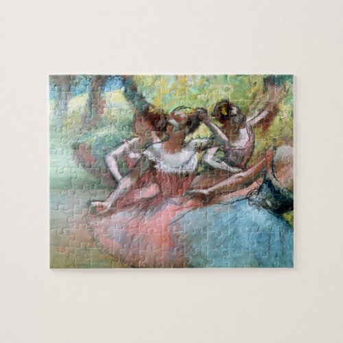 Edgar Degas  Four ballerinas on the stage Jigsaw Puzzle