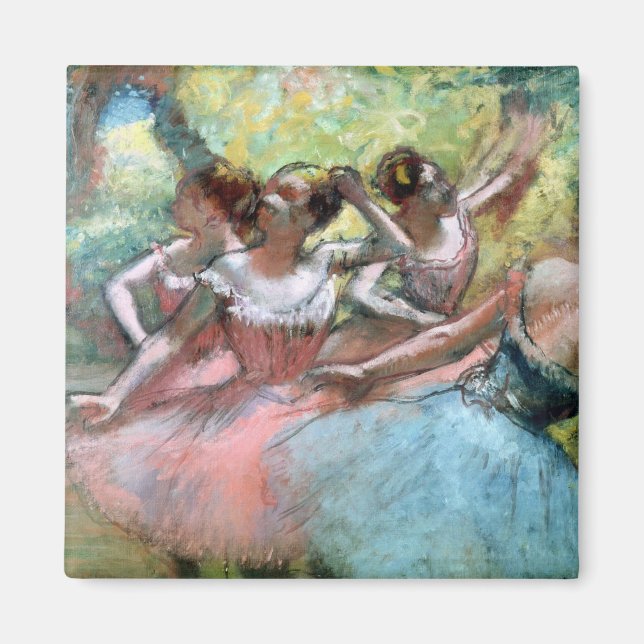 Edgar Degas | Four ballerinas on the stage Magnet (Front)