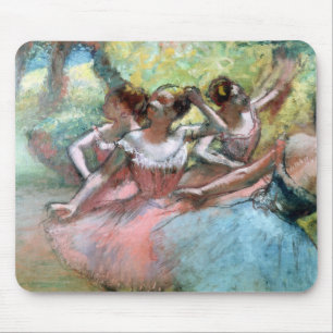 Edgar Degas Four ballerinas on the stage Mouse Pad