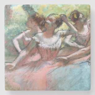 Edgar Degas Four ballerinas on the stage Stone Coaster