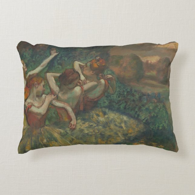 Edgar Degas - Four Dancers Decorative Pillow (Front)