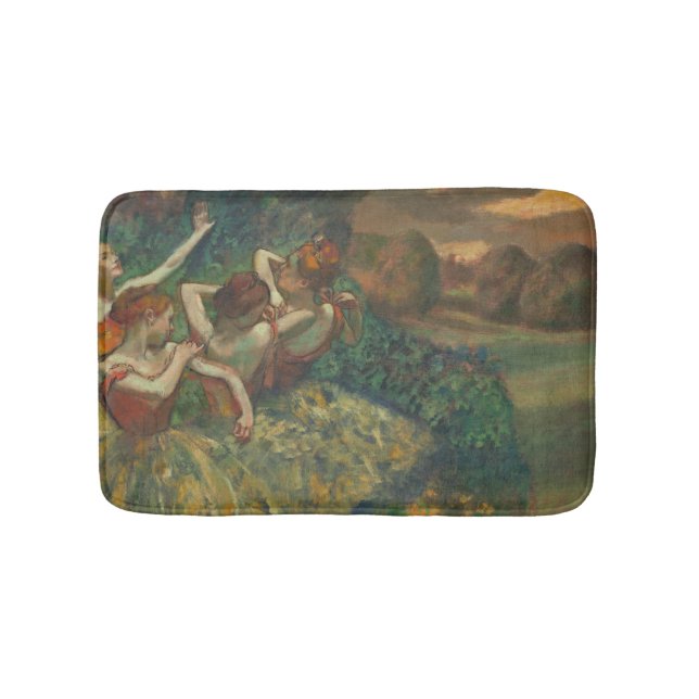 Edgar Degas Four Dancers Impressionist Bath Mat (Front)