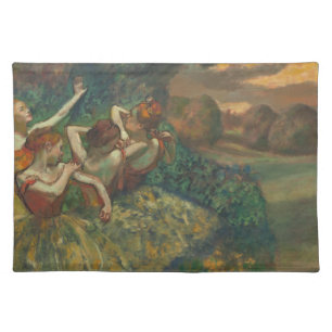 Edgar Degas Four Dancers Impressionist Cloth Placemat