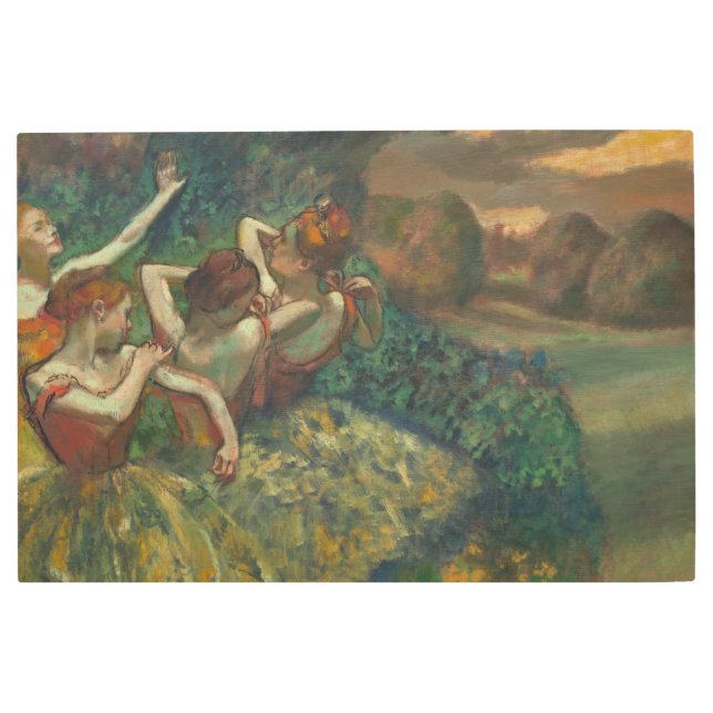 Edgar Degas Four Dancers Impressionist Metal Print (Front)