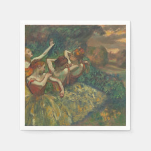 Edgar Degas Four Dancers Impressionist Napkins